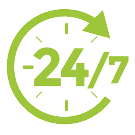 Open 24-HOUR-print in bath